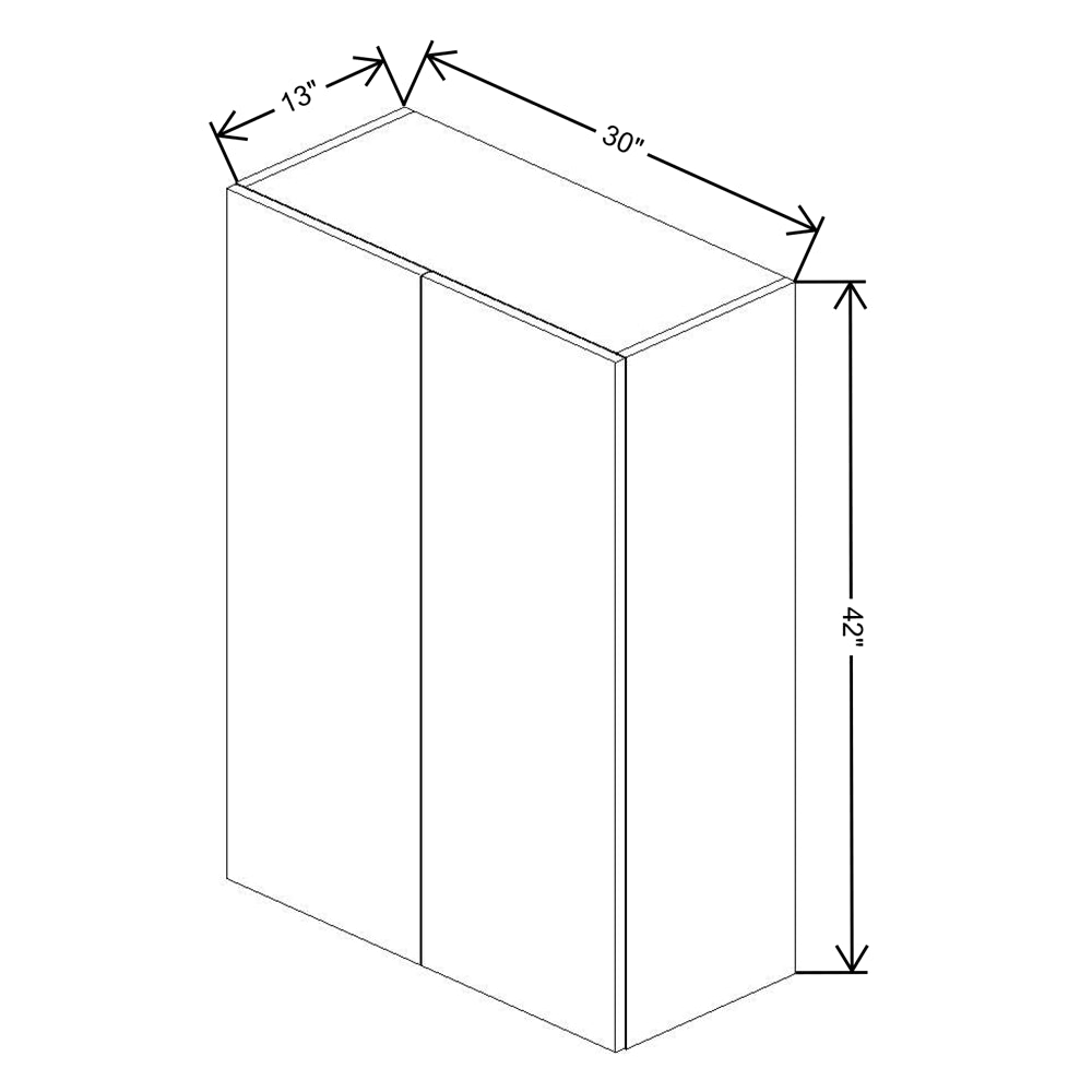 Fabuwood Illume Catalina Como Ash 2 42" High Wall