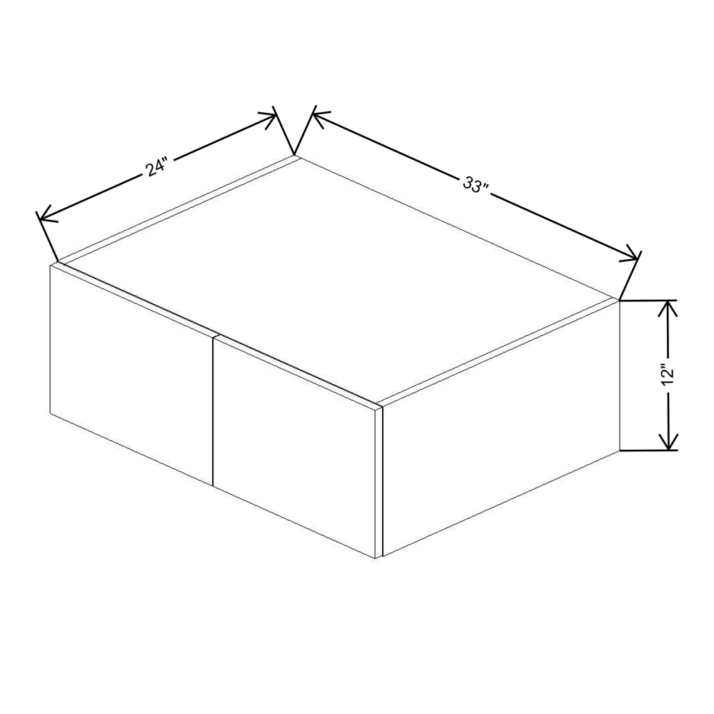 Fabuwood Illume Tuscany Olmo 3  24" Deep Wall