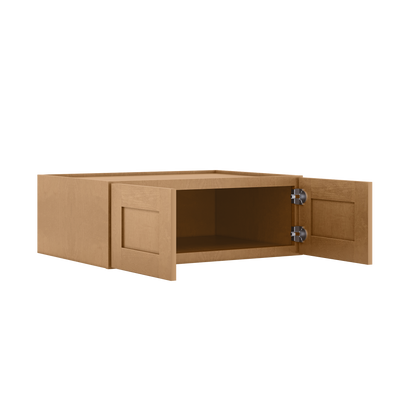 33”W x 12”H x 24”D Wall Kitchen Cabinet - Shaker Toffee