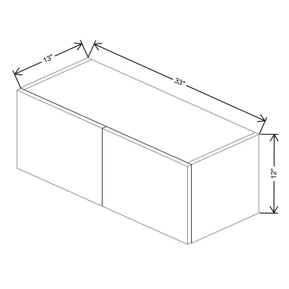 Fabuwood Illume Catalina Nocce 3 12" High Wall