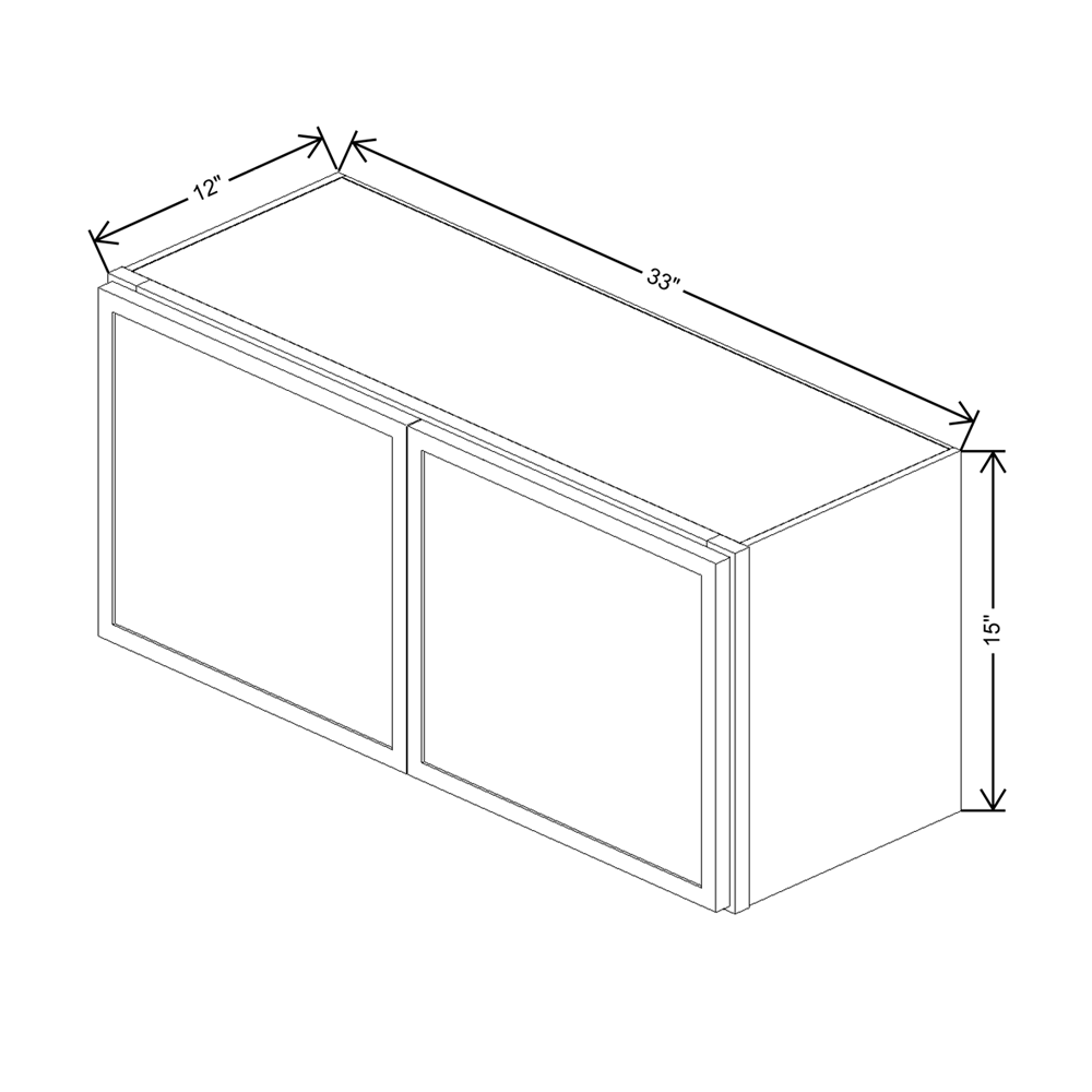 Cubitac Imperial Montclair Cashmere 33"W X 15"H Wall Cabinet