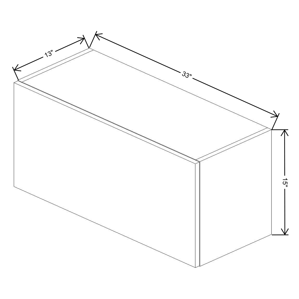 Fabuwood Illume Catalina Muratti 1 15" High Lift Up Wall