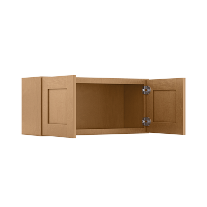 Wall Kitchen Cabinet W3315 Shaker Toffee LessCare 33 in. width 15 in. height 12 in. depth