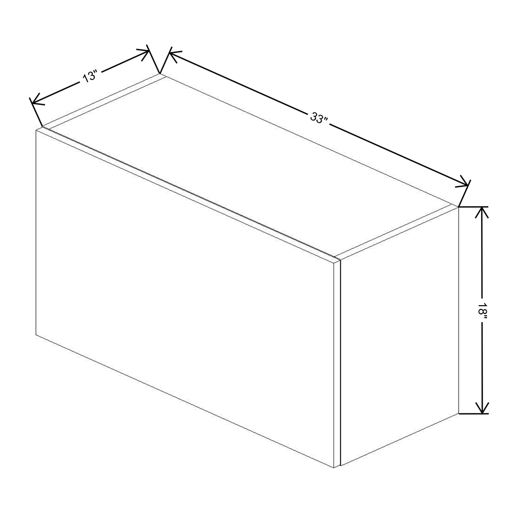 Fabuwood Illume Catalina Nocce 3 18" High Lift Up Wall