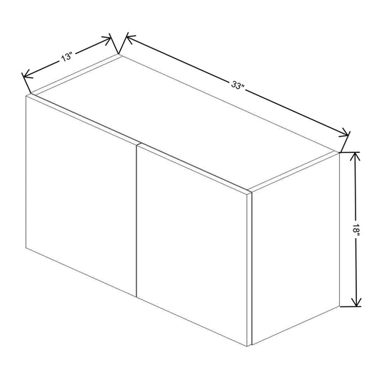 Fabuwood Illume Catalina Bianco Gloss 2 18" High Wall