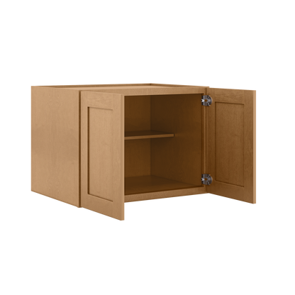 33”W x 24”H x 24”D Wall Kitchen Cabinet - Shaker Toffee