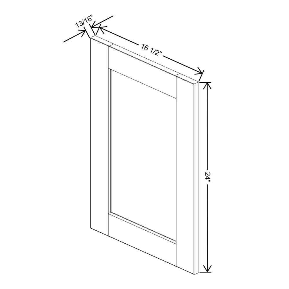 J&K Mahogany J5 Dummy Door Panel 16 1/2" W x 24" H