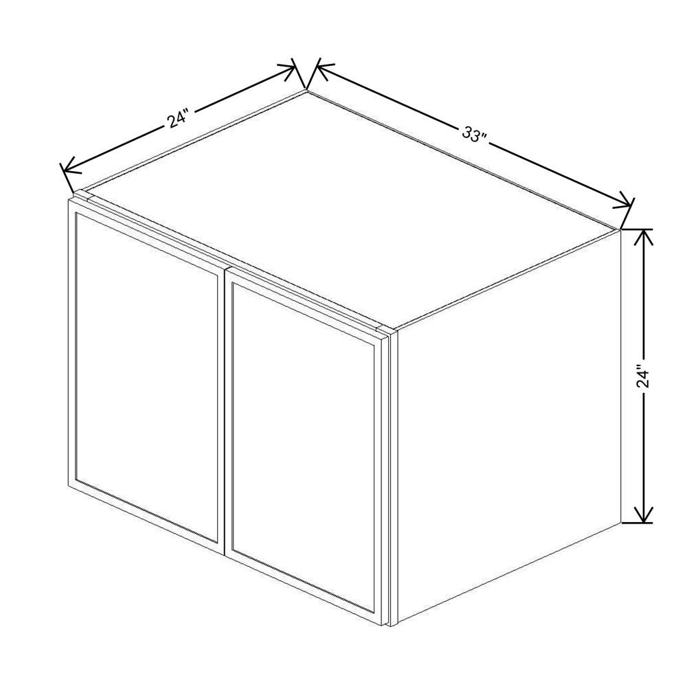 Cubitac Basic Oxford Latte 33"W X 24"H X 24"D Wall Deep Cabinet