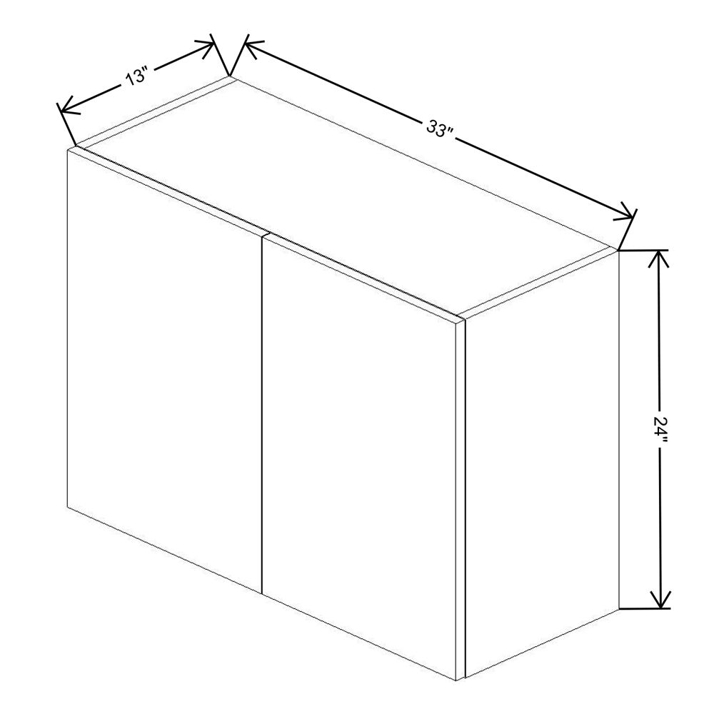 Fabuwood Illume Catalina Bianco Gloss 2 24" High Wall