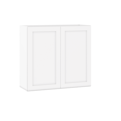 Wall Kitchen Cabinet W3330 Alpina White LessCare 33 in. width 30 in. height 12 in. depth