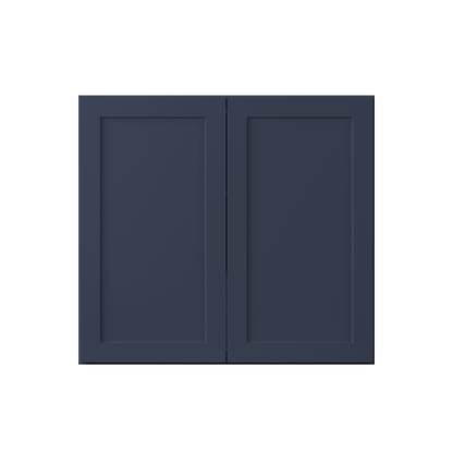 Wall Kitchen Cabinet W3330 Danbury Blue LessCare 33 in. width 30 in. height 12 in. depth