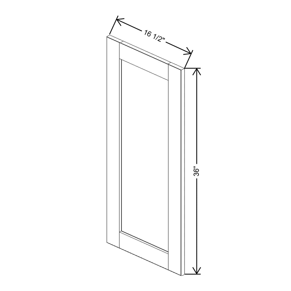 J&K Java Coffee S1 Dummy Door Panel 16 1/2" W x 36" H