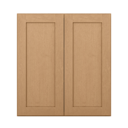 Wall Kitchen Cabinet W3336 Shaker Toffee LessCare 33 in. width 36 in. height 12 in. depth