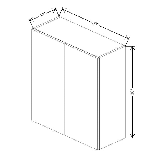 Fabuwood Illume Catalina Como Ash 2 36" High Wall