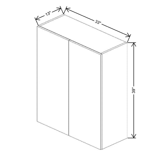 Fabuwood Illume Tuscany Olmo 3 33" W X 39" H X 12" D  Single Door Wall Cabinet
