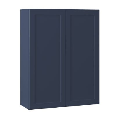 Wall Kitchen Cabinet W3342 Danbury Blue LessCare 33 in. width 42 in. height 12 in. depth