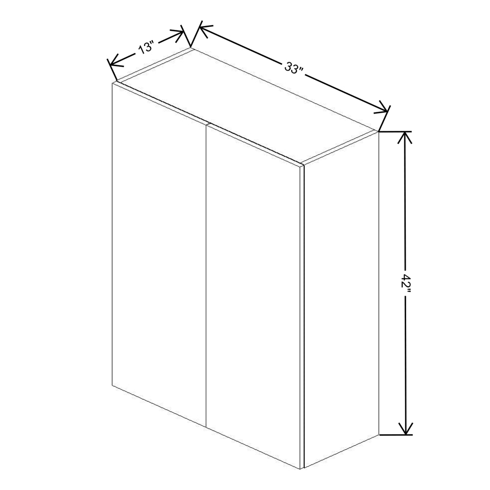 Fabuwood Illume Catalina Olmo 3 42" High Wall