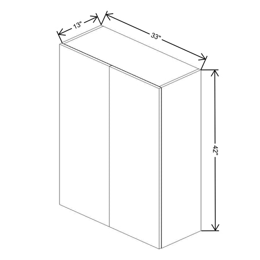 Fabuwood Illume Tuscany Olmo 3  42" High Wall