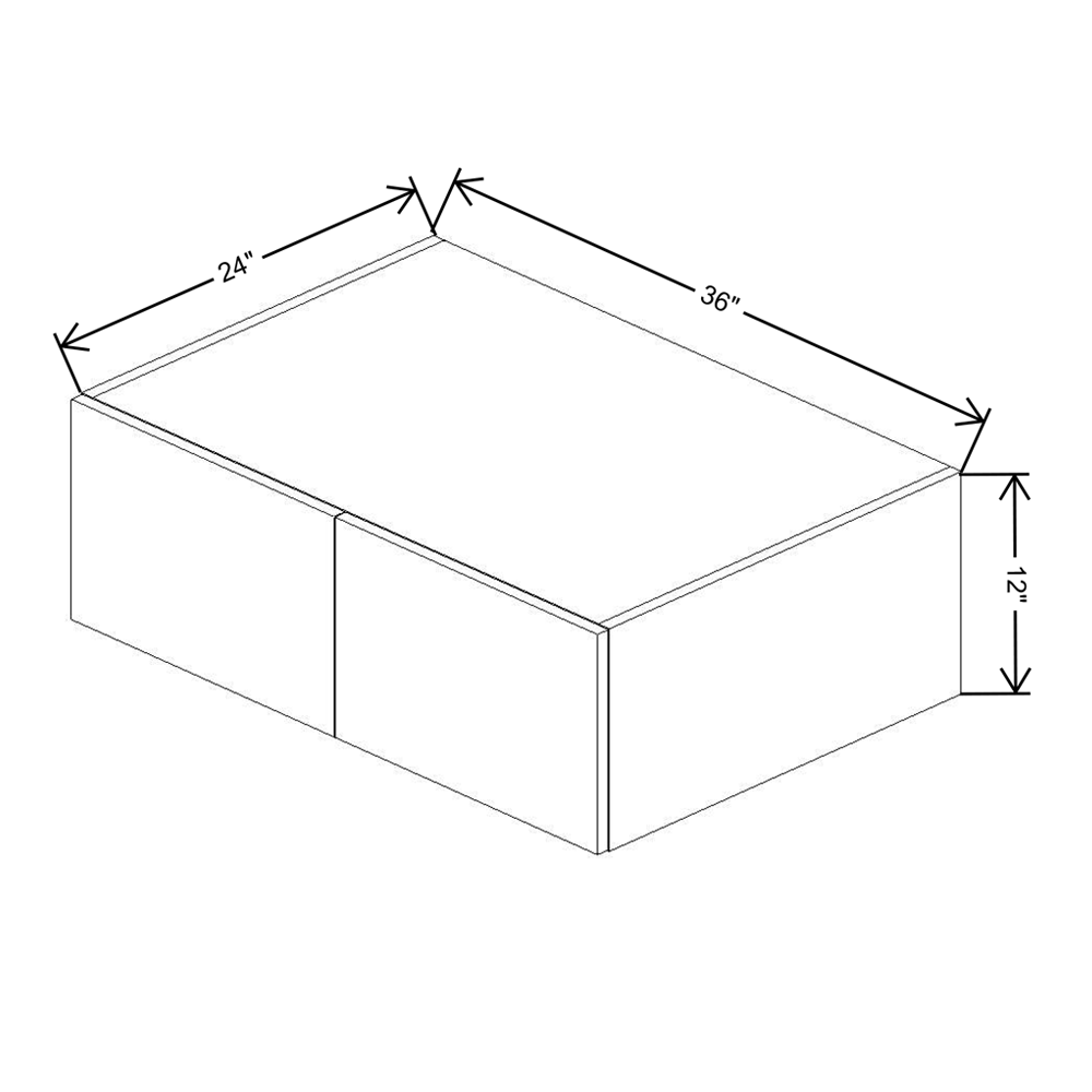 Fabuwood Illume Tuscany Olmo 3  24" Deep Wall