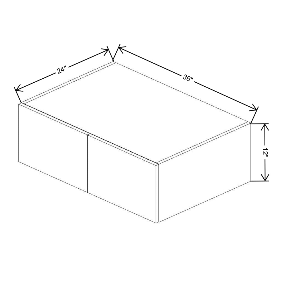 Fabuwood Illume Catalina Bianco Matte 24" Deep Wall