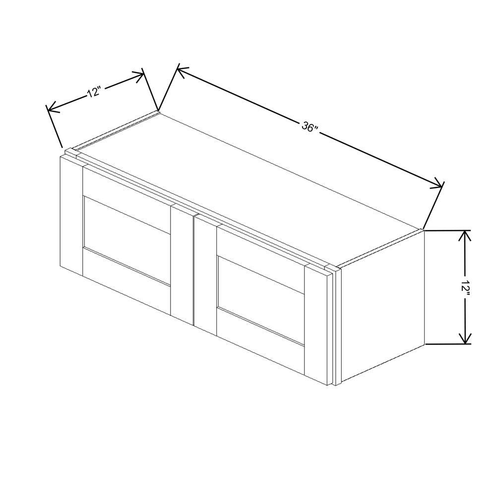 Fabuwood Value Premium Hallmark Frost Wall 36"W x 12"H Shaker Cabinet