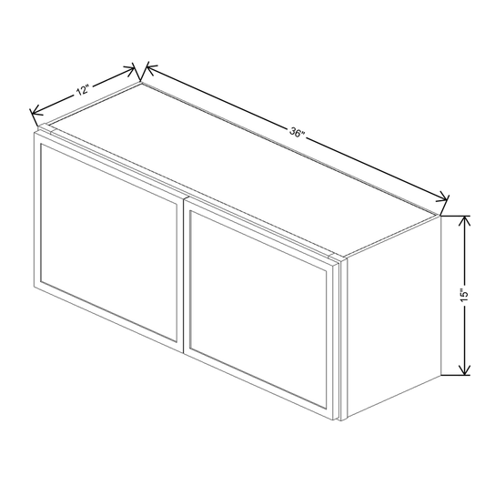 Cubitac Prestige Dover Latte 36" W X 15" H Wall Cabinet