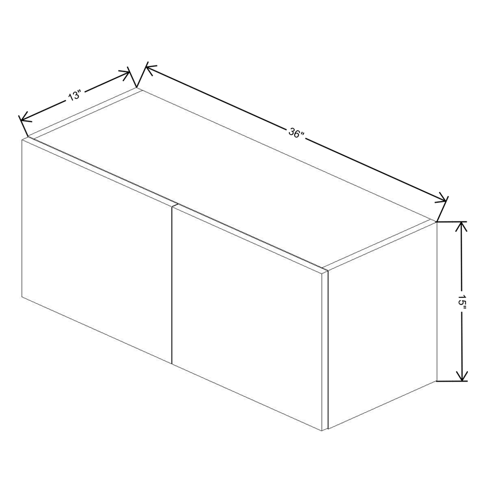 Fabuwood Illume Catalina Bianco Gloss 2 15" High Wall