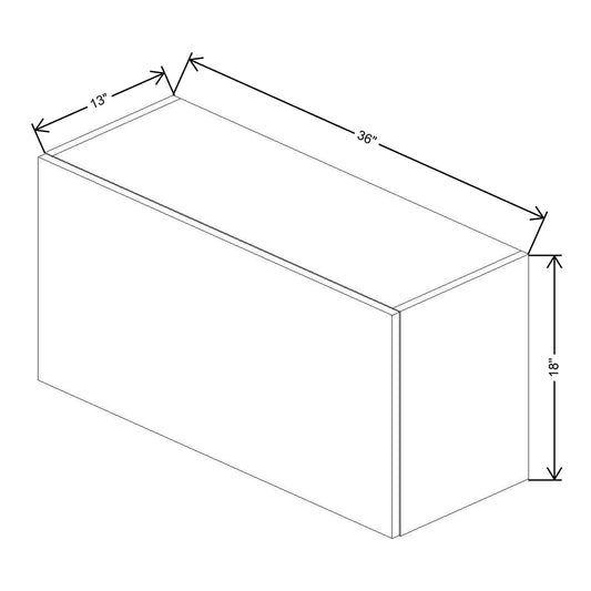 Fabuwood Illume Tuscany Como Ash 2 18" High Lift Up Wall