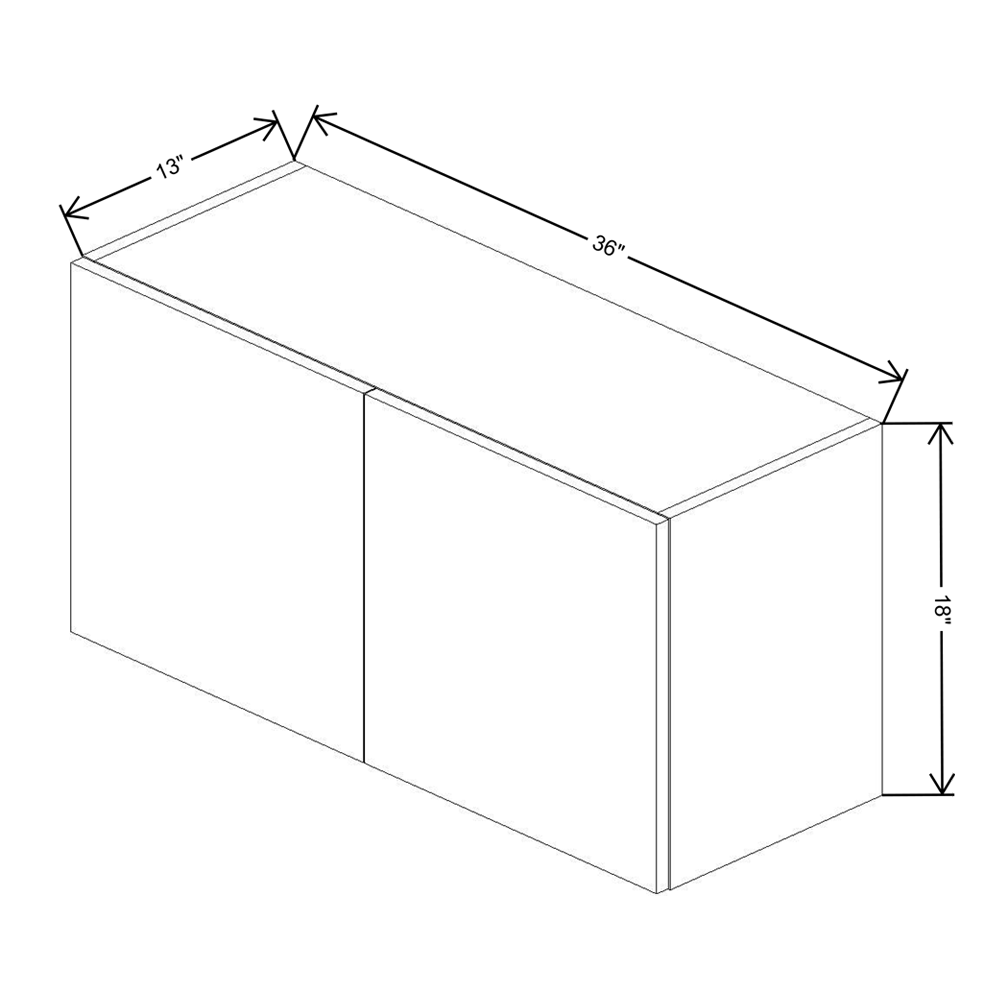 Fabuwood Illume Tuscany Olmo 3  18" High Wall