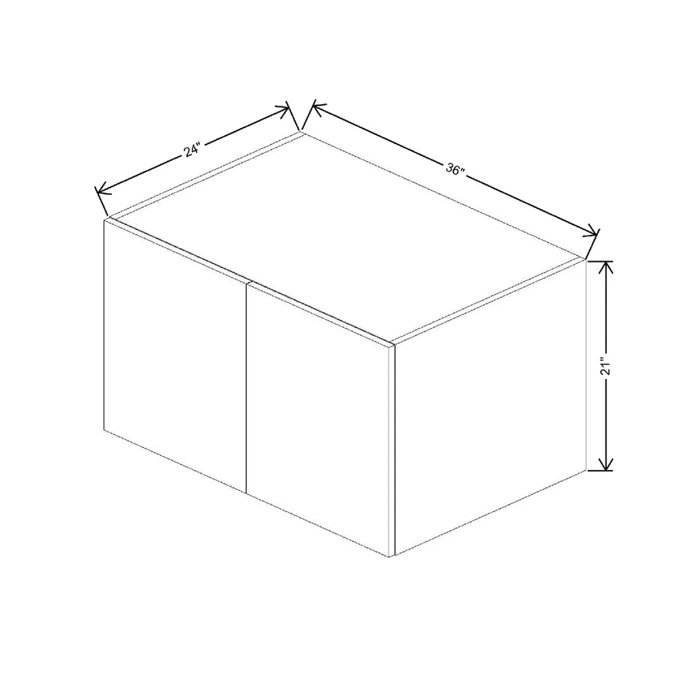 Fabuwood Illume Catalina Muratti 1 36" W X 21" H X 24" D Double Door Wall Cabinet