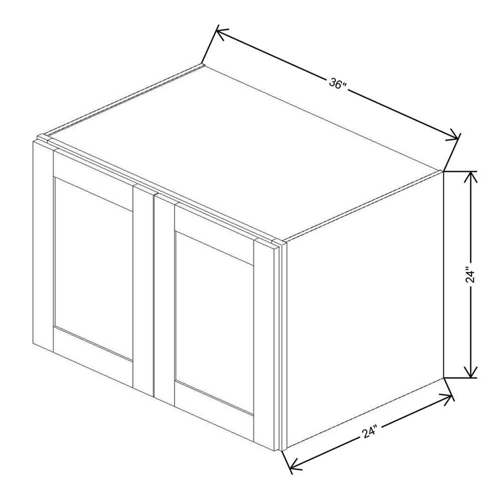 Fabuwood Allure Fusion Kona 36"W X 24"H X 24"Deep Wall