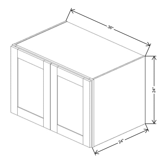 Fabuwood Quest Metro Frost 36"W X 24"H X 24"Deep Wall