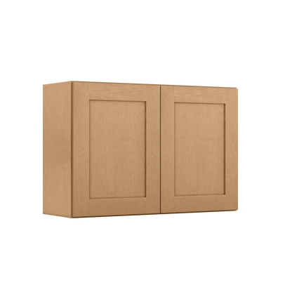 Wall Kitchen Cabinet W3624 Shaker Toffee LessCare 36 in. width 24 in. height 12 in. depth