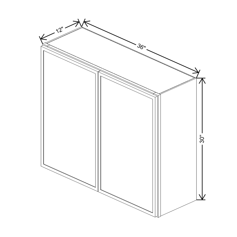 Cubitac Prestige Newport Latte 36"W X 30"H Wall Cabinet