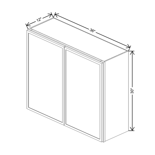 Cubitac Imperial Madison Latte 36"W X 30"H Wall Cabinet