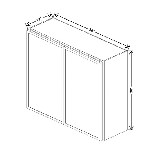 Cubitac Basic Oxford Latte 36"W X 30"H Wall Cabinet