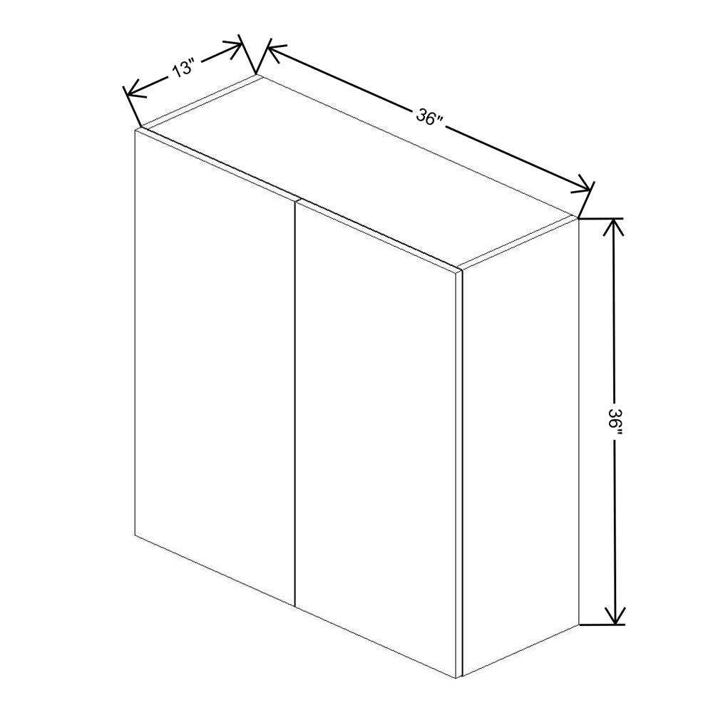 Fabuwood Illume Catalina Como Ash 2 36" High Wall