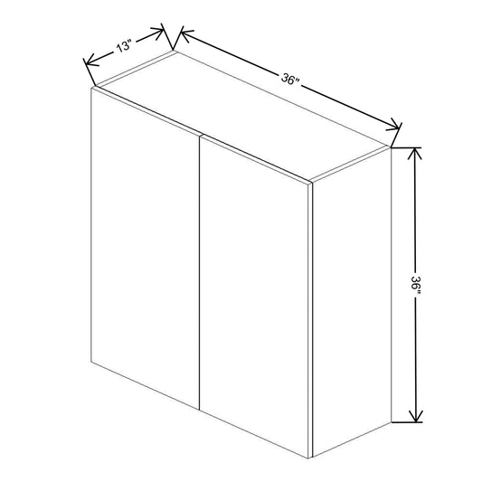 Fabuwood Illume Catalina Bianco Gloss 2 36" High Wall