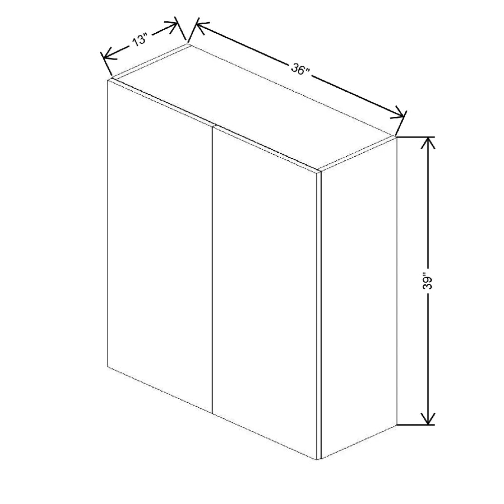 Fabuwood Illume Catalina Nocce 3 36" W X 39" H X 12" D  Single Door Wall Cabinet
