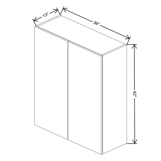 Fabuwood Illume Catalina Bianco Gloss 2 42" High Wall