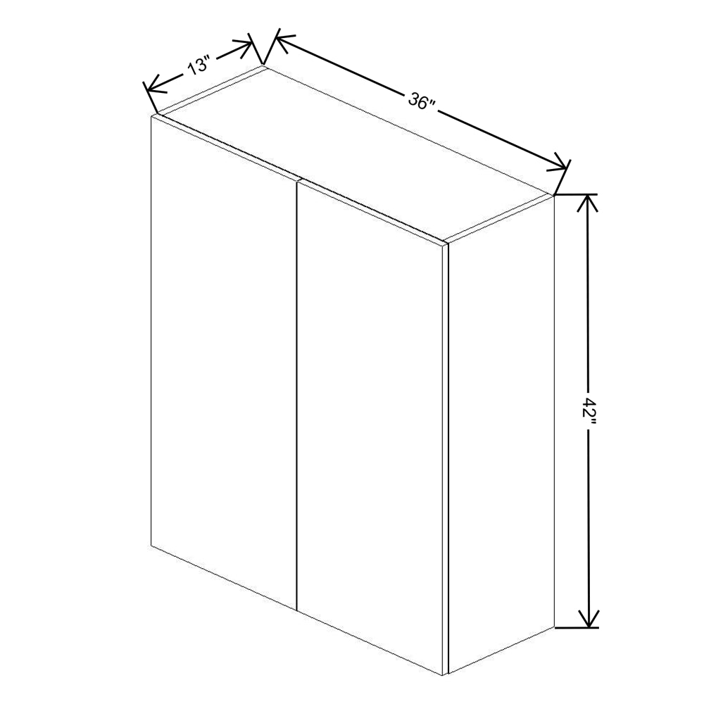 Fabuwood Illume Tuscany Muratti 4 42" High Wall