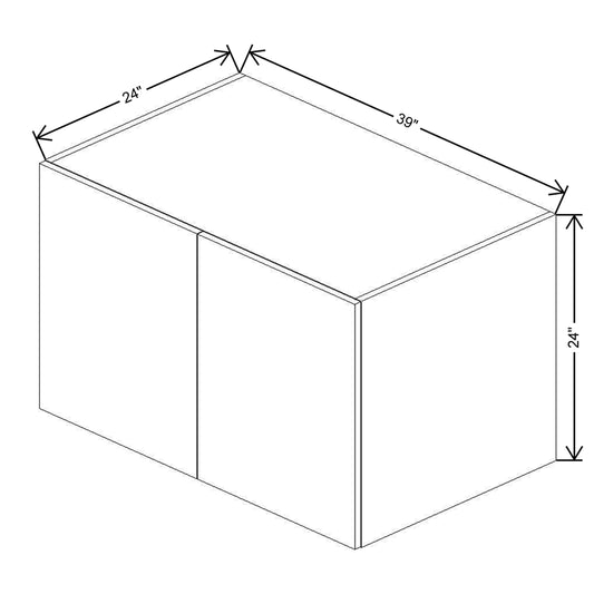 CNC Classic Milano Sunset 24" W X 24" H Double Door Wall Cabinet