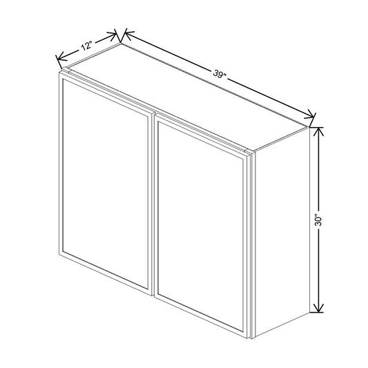 Cubitac Prestige Newport Latte 39"W X 30"H Wall Cabinet