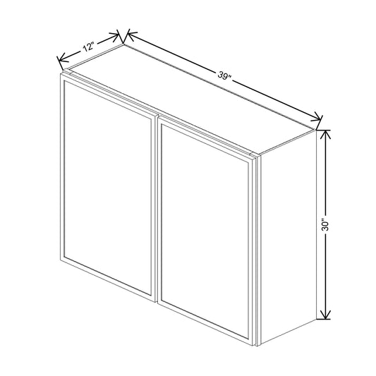 Cubitac Basic Oxford Latte 39"W X 30"H Wall Cabinet