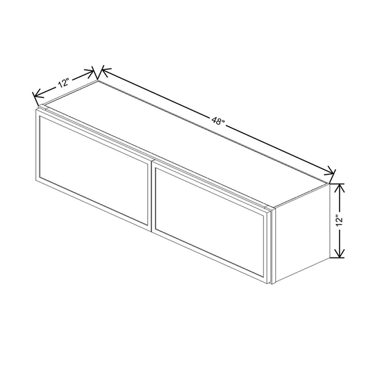 Cubitac Prestige Dover Latte 48" W X 12" H Wall Cabinet