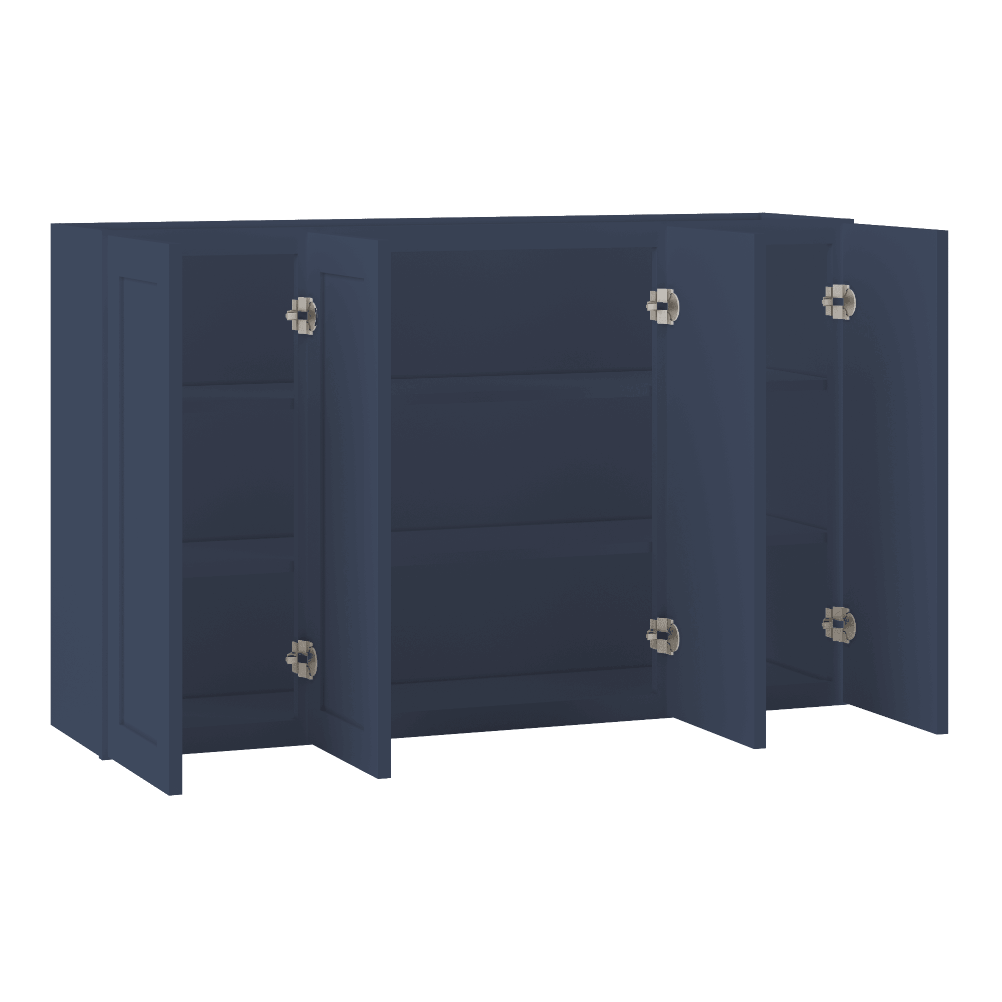 Wall Kitchen Cabinet W4830 Danbury Blue LessCare 48 in. width 30 in. height 12 in. depth