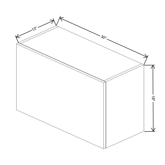 Fabuwood Illume Catalina Bianco Gloss 2 30" Width Wall Appliance