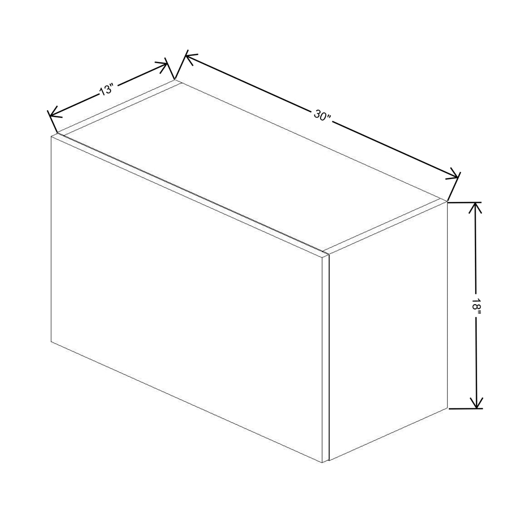 Fabuwood Illume Catalina Bianco Matte 30" Width Wall Appliance