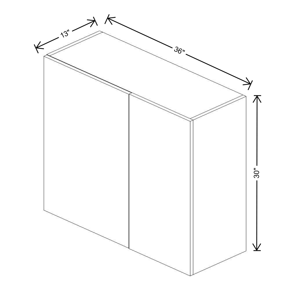 Fabuwood Illume Catalina Olmo 3 30" High Wall Blind