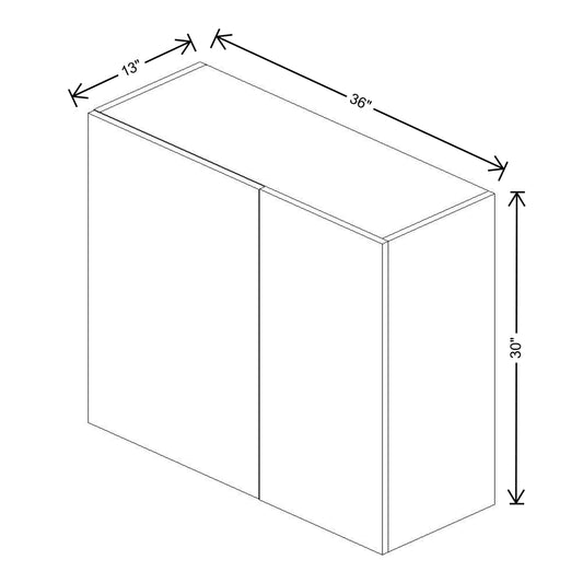 Fabuwood Illume Catalina Olmo 3 30" High Wall Blind